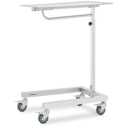 Tavolo Mayo con gamba laterale 60 x 40 cm altezza regolabile acciaio inox grigio 14_0010006