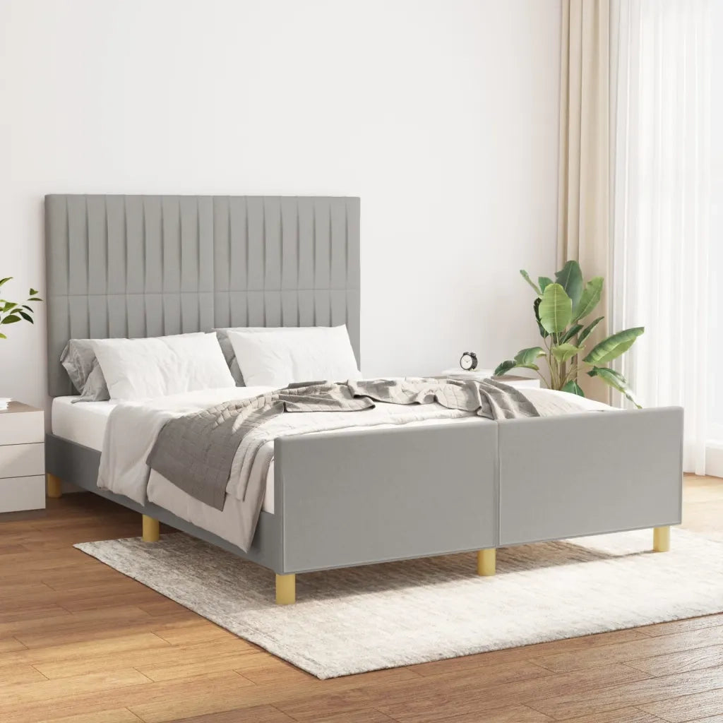 Giroletto senza Materasso Grigio Chiaro 140x200 cm Tessuto 3125219