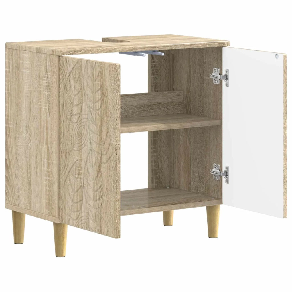 Armadio per Lavabo da Bagno DELFT Rovere Sonoma 897007