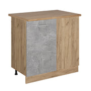 Mobile ad angolo cucina R-Line Calcestruzzo/Rovere dorato 86 cm, PL Rovere Vicco