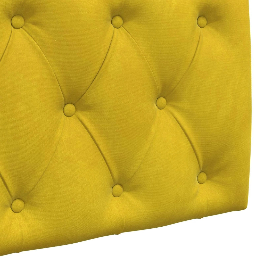 Testiera sospesa Con luce LED Giallo Velluto