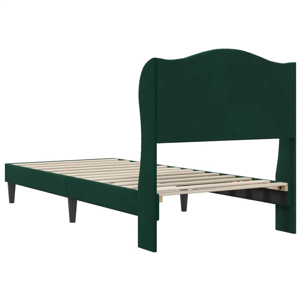 Struttura del letto Verde Scuro 80 x 200 cm Velluto 42027883