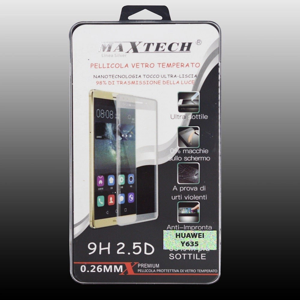 Trade Shop - Vetro Temperato Per Huawei Y635 Proteggi Schermo Pellicola Protezione Maxtech P-y635 -