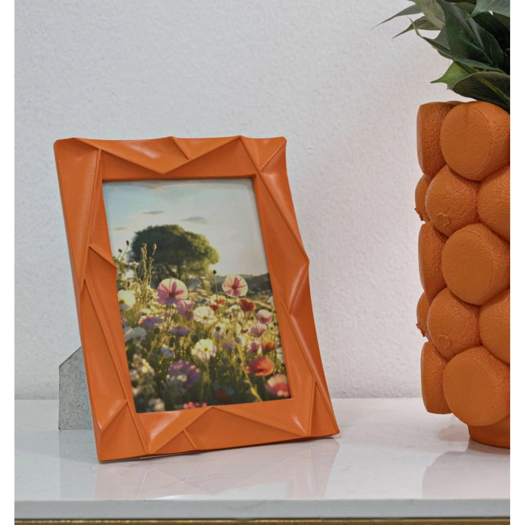 Portafoto Olistic 33, Arancione, Poliresina, 20,8x2x26 cm