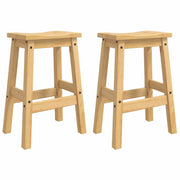 VidaXL Sgabello da bar 2 pcs Cera di Miele 44 x 30 x 63 cm 42033390