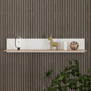 Norbio, Mensola un Ripiano, 138x20x24h cm Bianco Opaco