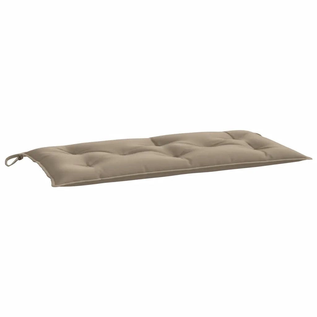 Cuscini Panca da Giardino 2pz Tortora 100x50x7cm Tessuto Oxford 361667