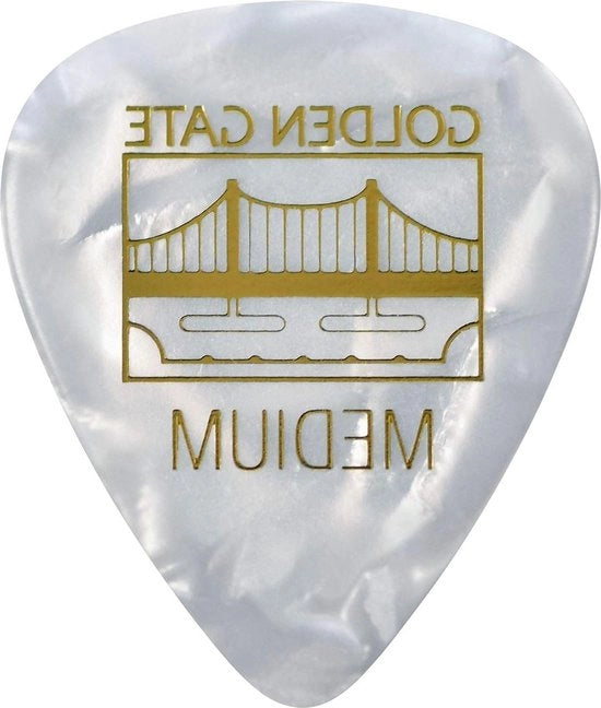 Set di plettre per chitarra a forma di sideman, 0,75 mm di spessore, Pearloid, confezione da 12 pezzi.