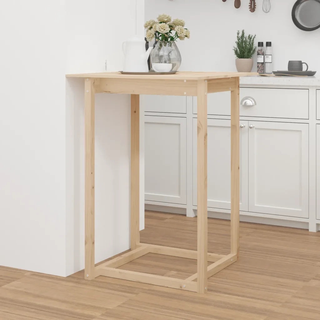 Tavolo da Bar 80x80x110 cm in Legno Massello di Pino cod mxl 20938