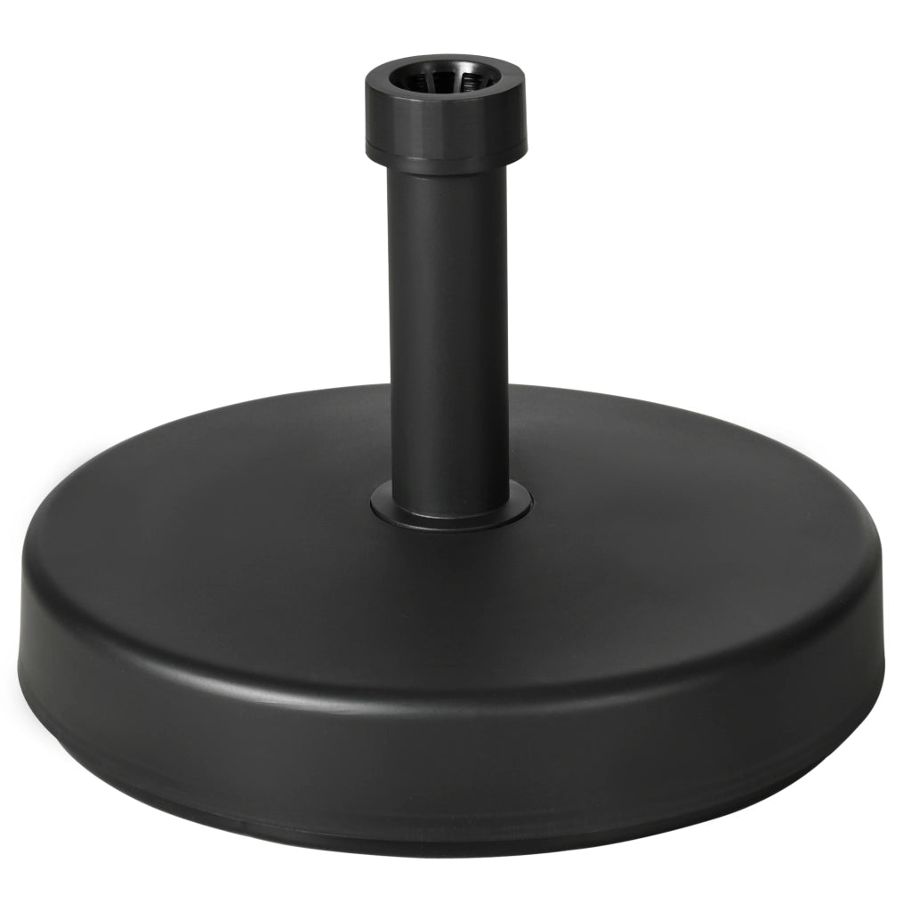 Base per Ombrellone da Giardino in Plastica PP max 18kg di Peso, ?45x33 cm, Nero