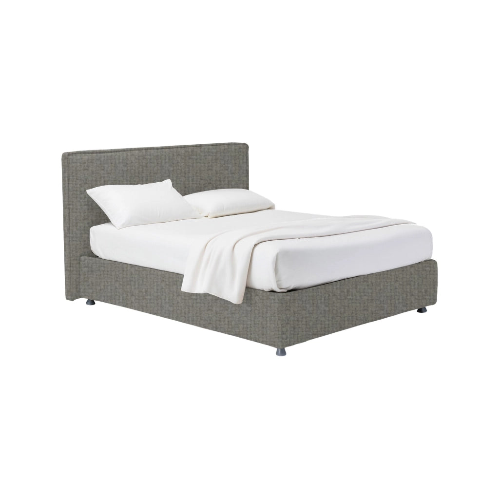 Lichfield, Letto Matrimoniale Sfoderabile Made in Italy, Grigio Cenere