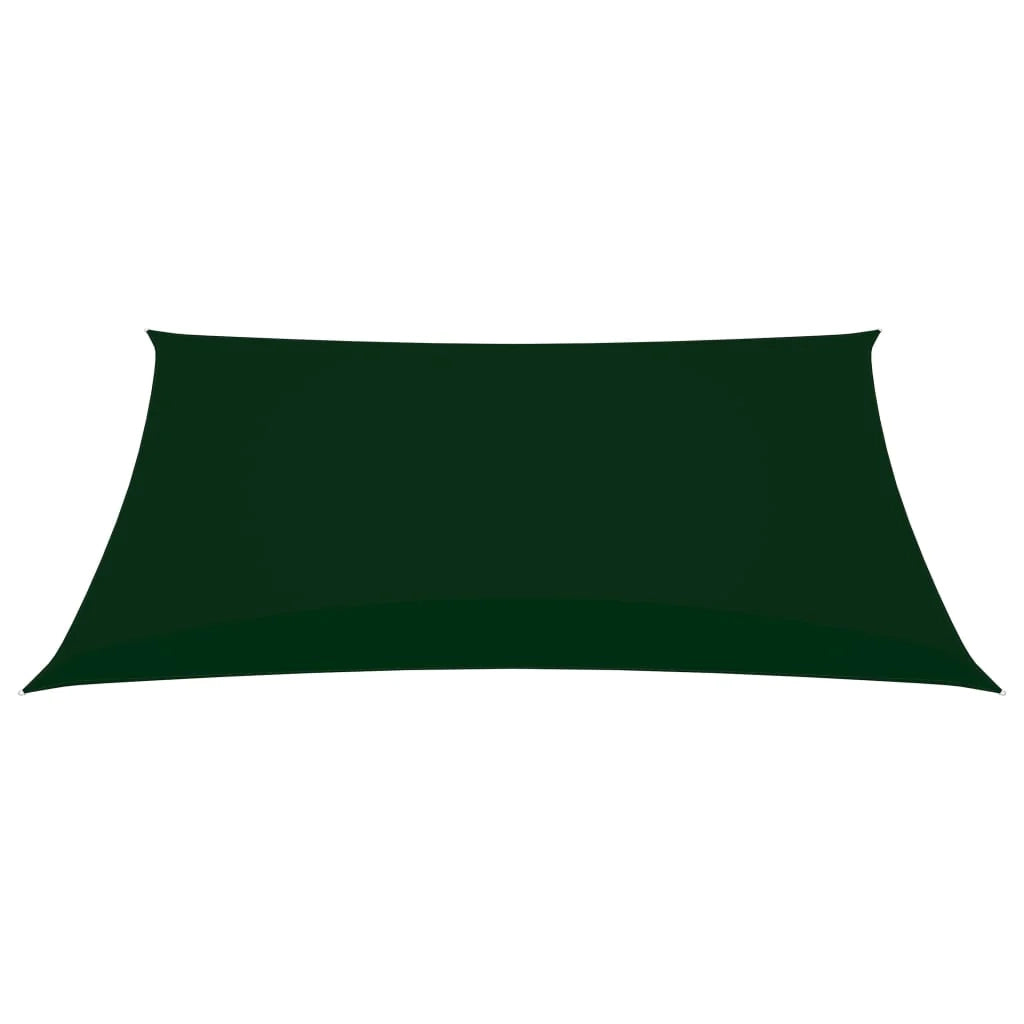 Vela ombreggiante/ombrellone rettangolare in tessuto Oxford 2,5 x 4 m verde scuro 02_0009573