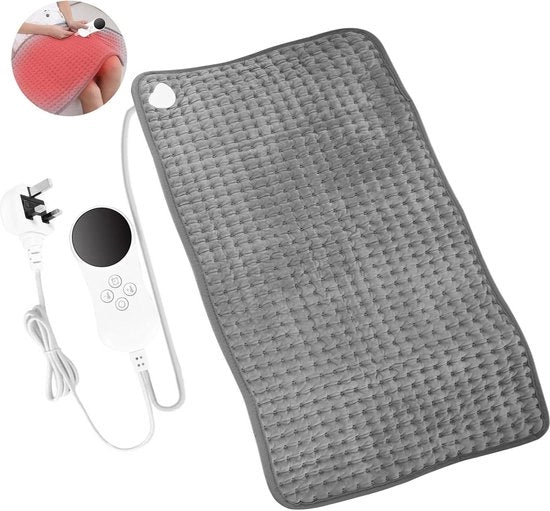 Decongelante cuscino elettrico con coperta termica con spegnimento automatico - Pannelli riscaldanti per alleviare il dolore alla schiena con 9 livelli di temperatura