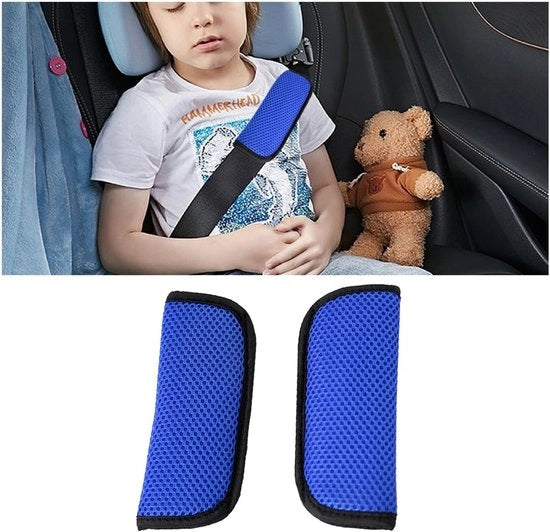 Cinturoni di sicurezza per bambini - 2 pezzi - Poggiatesta - Rimovibili/Lavabili - Materiales soffici - 16 x 6 cm - Protezione per bambini - Cuscini di cintura