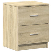 Comodino | Armadio da Notte | Mobiletto da notte con 2 Cassetti Rovere Sonoma 40x36x50 cm