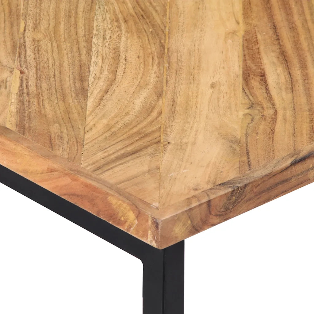 Tavolino da Salotto 110x110x36 cm Legno Massello di Acacia 247699