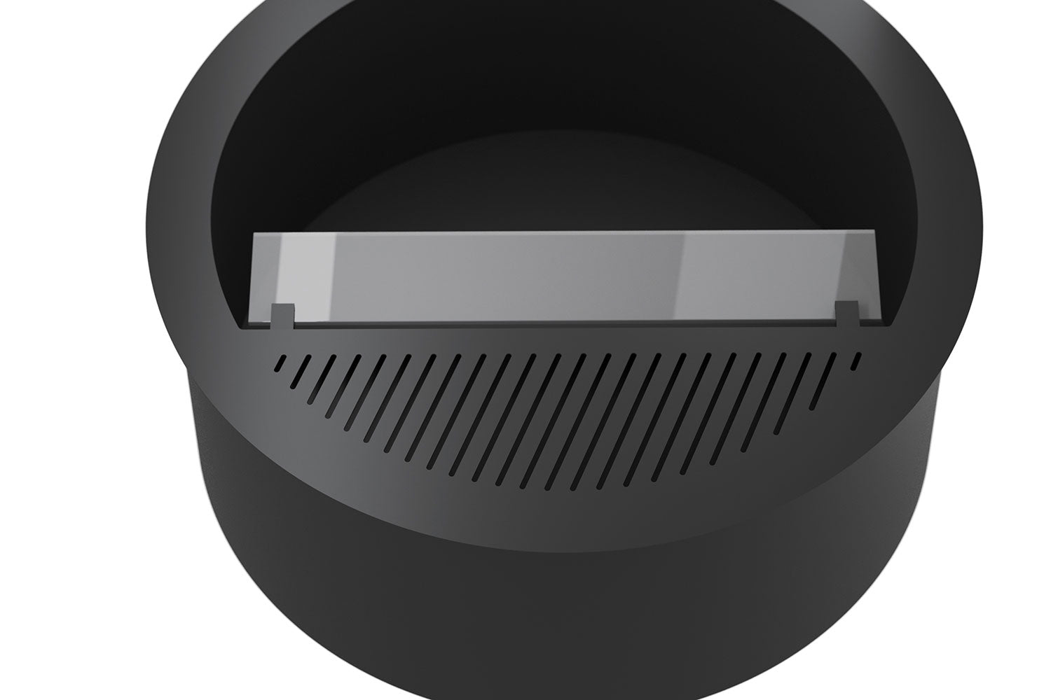 Camino a Bioetanolo da Incasso Ø74x30 cm Incyrcle Slim Inside Nero