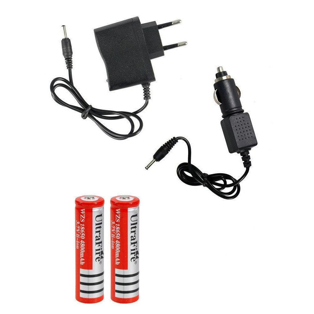 Trade Shop - Torcia Tattica 1 Led Cree Con Zoom Ricaricabile Emergenza A Batterie 1820 -