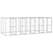 Recinto per animali da esterno per cani in acciaio zincato 12,1 m² 02_0000405