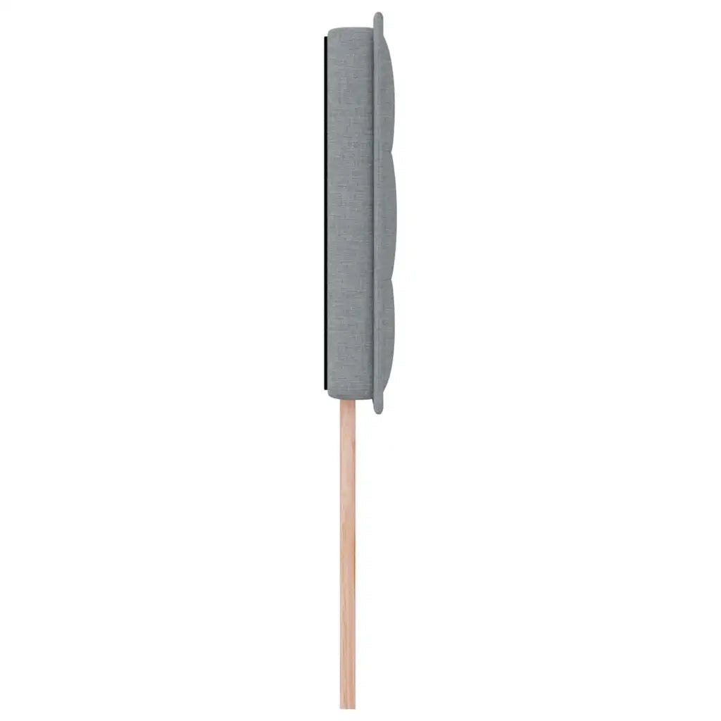 Testiera LED con strisce LED Grigio chiaro 90 cm Tessuto 3337971