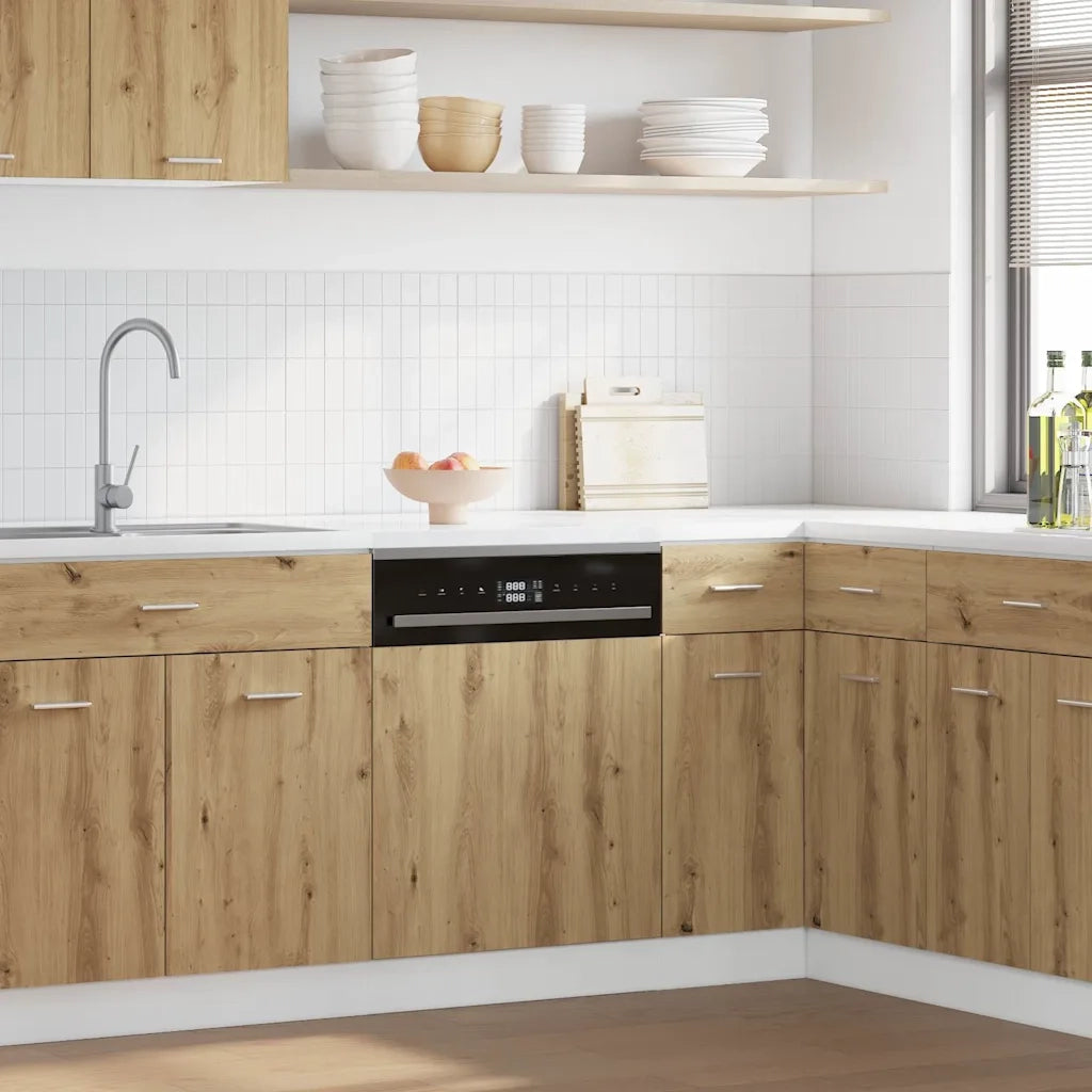 vidaXL Pannello Lavastoviglie “Lyon” Rovere Artigianale 45x3x67 cm