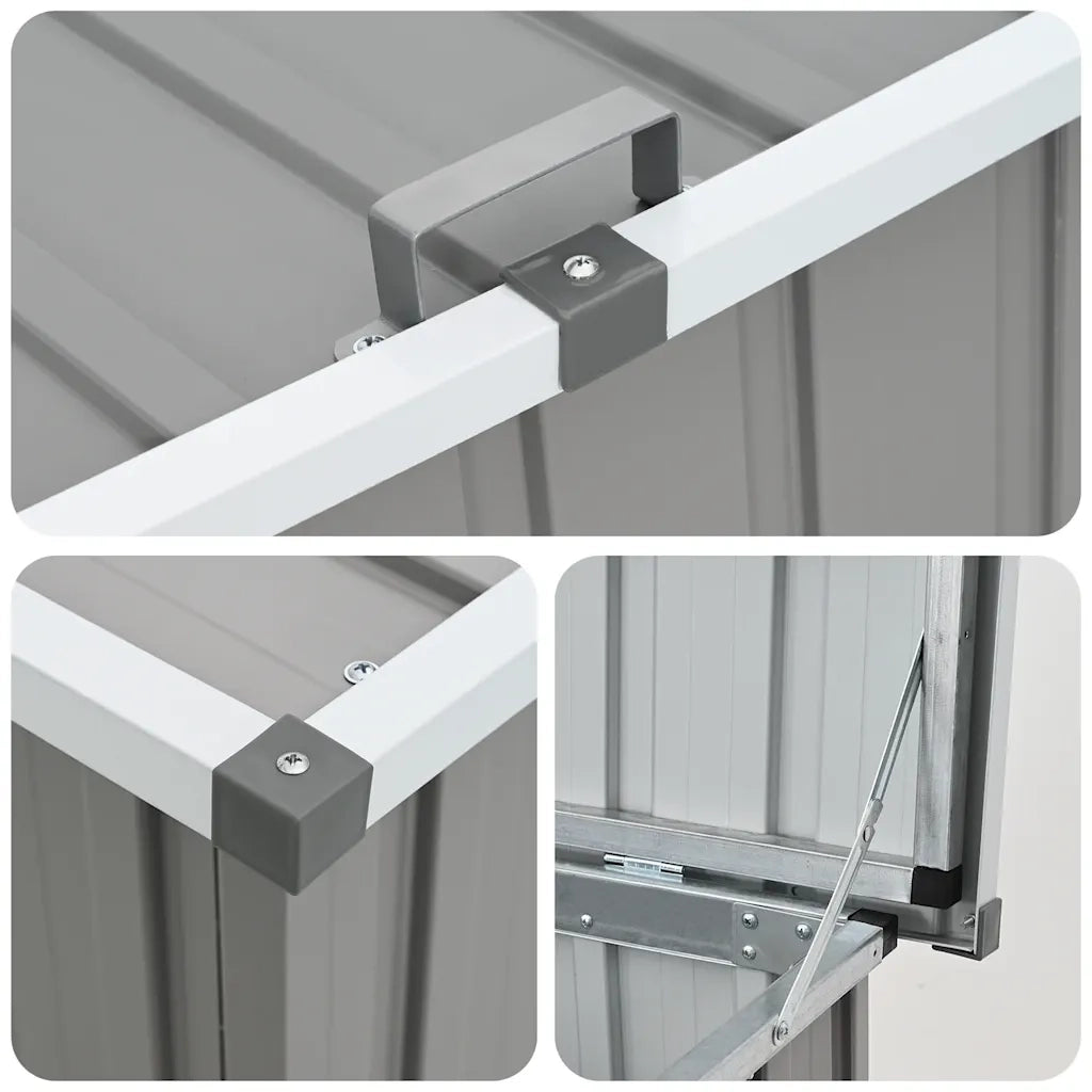 Baule da Giardino Grigio 129x67x65 cm CFW9875808