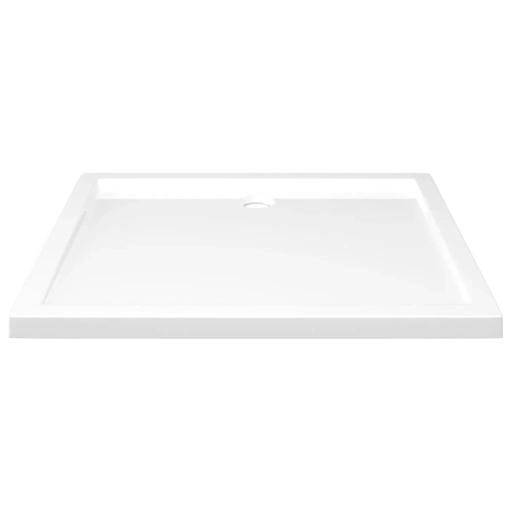 Piatto doccia base doccia piatto doccia bagno WC cabina doccia casa interno rettangolare 80x90 cm ABS bianco 02_0001952