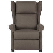 Divano Sedia-Poltrona Reclinabile in Tessuto Marrone 423811