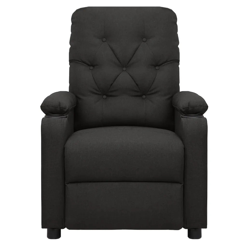 Poltrona Elettrica Massaggiante Reclinabile Nera in Tessuto cod mxl 32437