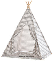 Tenda gioco Esna Grigio quadrettato