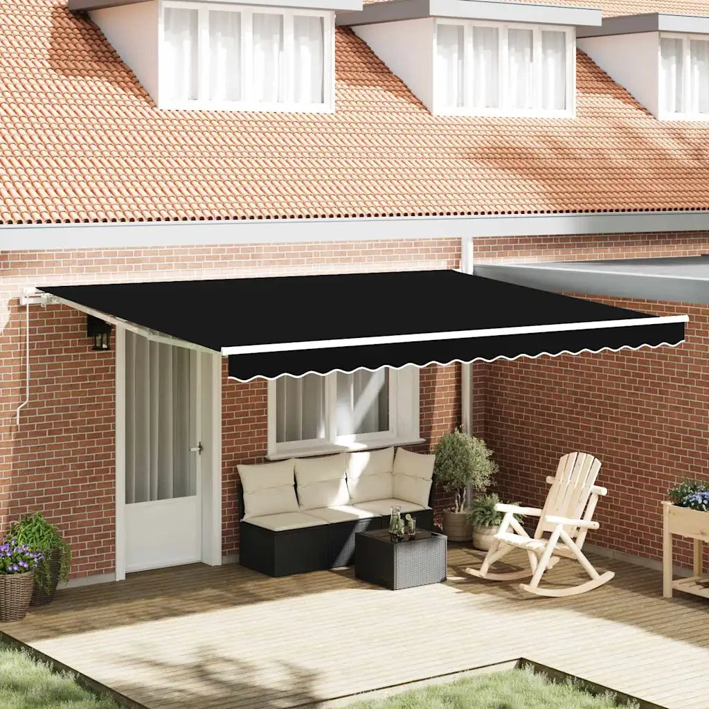 Tenda da Sole Nero 450 x 350 x 165 cm Poliestere 3331121