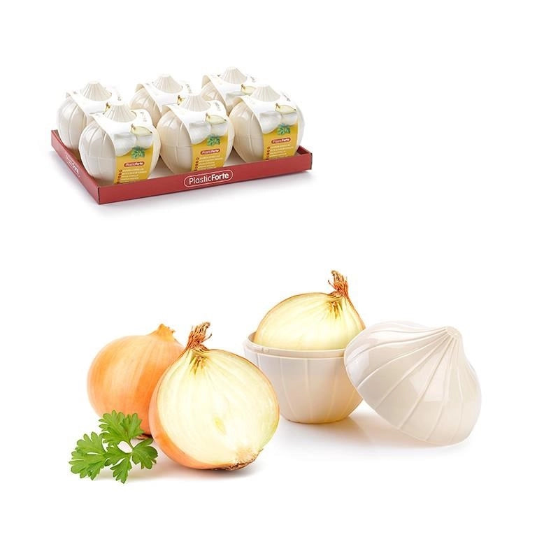 1 Pezzo Contenitore Salva Cipolla in Plastica Plastic Forte