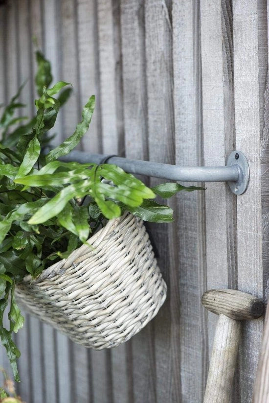 Cassa balcone a forma di cespuglio di salice - 60 cm - Da appendere alla ringhiera del balcone