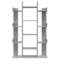 Libreria Grigio Sonoma 86x25,5x140 cm in Legno Multistrato cod mxl 10007