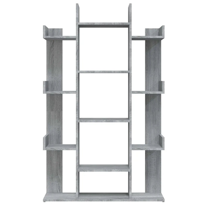 Libreria Grigio Sonoma 86x25,5x140 cm in Legno Multistrato cod mxl 10007