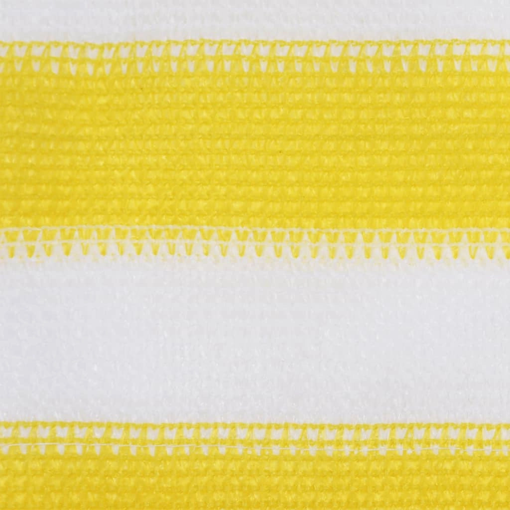 Schermo per balcone schermo per la privacy 120 x 600 cm HDPE giallo e bianco 02_0010210