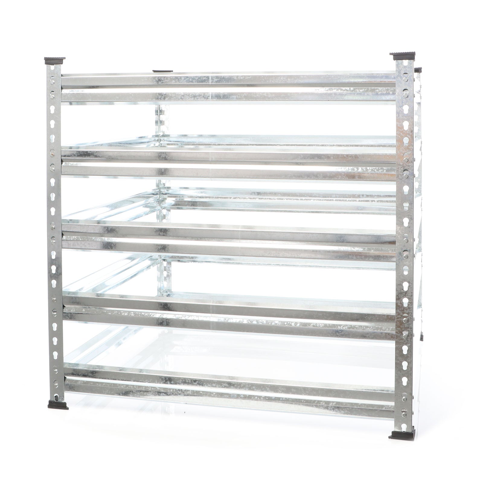 Compostiera da giardino in metallo 90 x 90 x 90 cm per 720 litri di compost da rifiuti organici