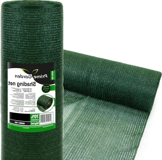 Reticolo ombreggiante 70% verde Reticolo di protezione visiva per recinzione, giardino e balcone - resistente ai raggi UV (70% 15m x 10m = 15m²)