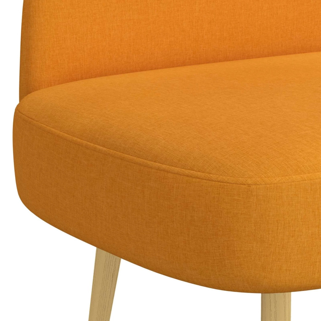 Panchina imbottita con schienale Giallo scuro 110 x 60 x 76 cm 42040765