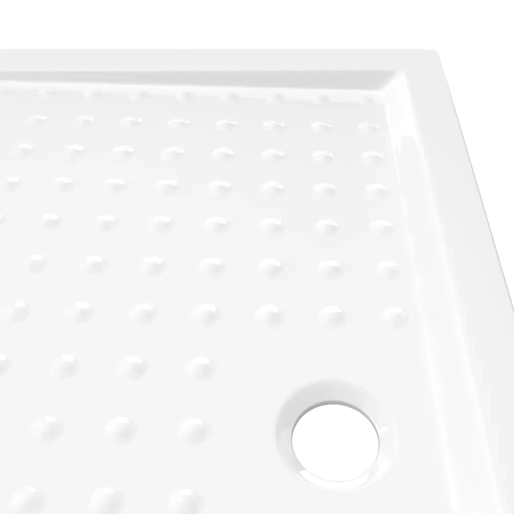 Piatto Doccia con Superficie Puntinata Bianco 80x100x4cm in ABS 148897