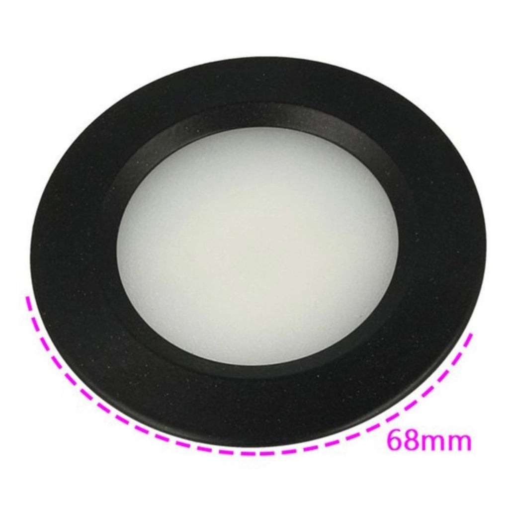 Mini Faretto Led Da Incasso Carcassa Nera Rotondo 3W AC/DC 12V DC 24V Bianco Caldo Foro 50mm