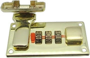 Set di attrezzi in scatola, chiusura a numeri di serie per bagaglio, chiusura a numeri di serie per bagaglio, chiusura a numeri di serie per valigia 65 * 29 mm, dorato destro