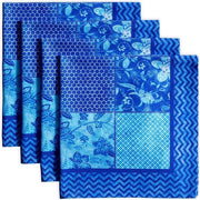 Servietta, 100% cotone, serviette in tessuto, lavabile, set da 4 pezzi, regalo per la mamma, per la casa, la cucina, le feste, (45 cm x 45 cm)