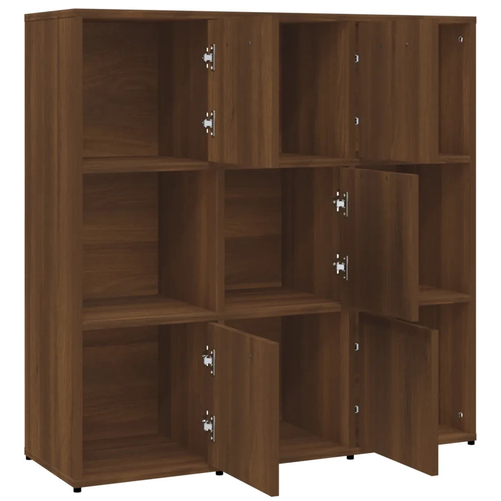 Libreria Rovere Marrone 90x30x90 cm in Legno Multistrato cod mxl 23374