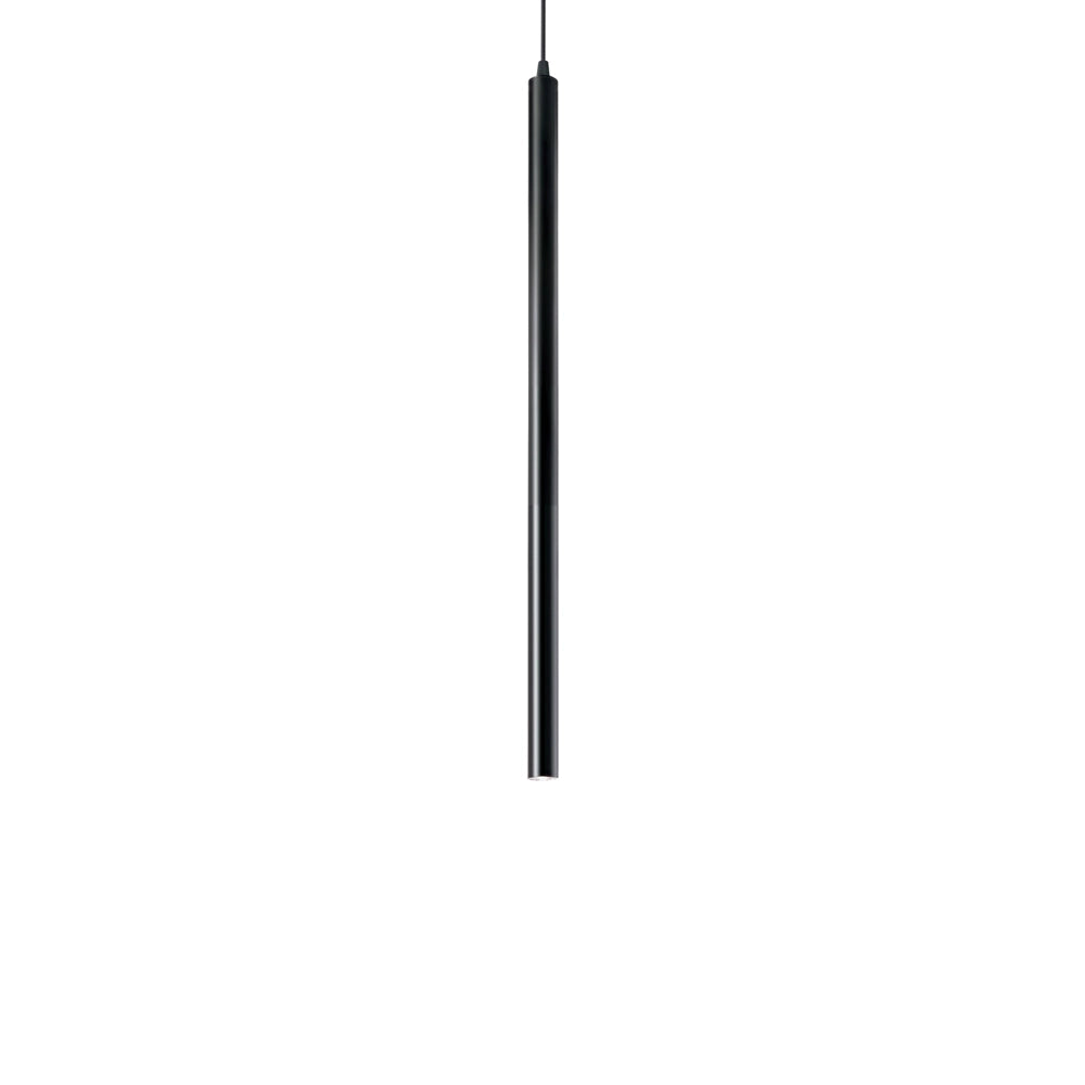 Sospensione Round Moderna Ultrathin Metallo Nero Led 11,5W 3000K D40