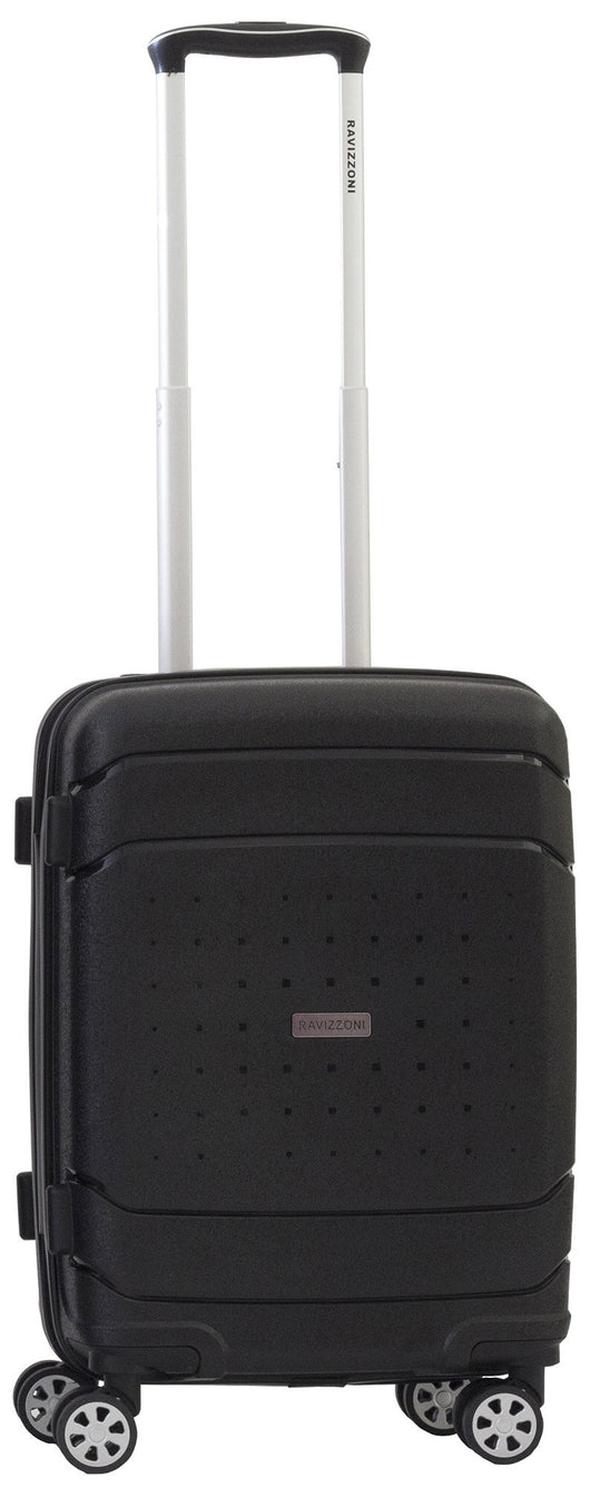 Trolley Valigia Bagaglio a Mano Rigida in Polipropilene 4 Ruote TSA Ravizzoni Cuba Libre Nera