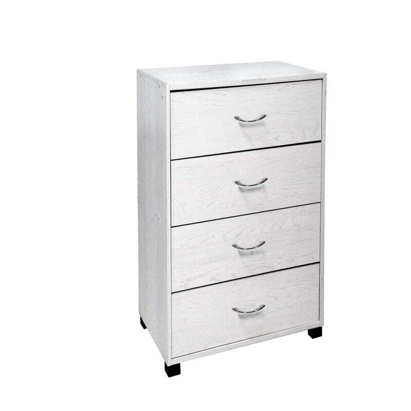 GAIA CASSETTIERA A 4 CASSETTI 50 X 40 X 83 CM IN COLORE BIANCO