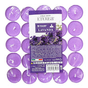 TEA LIGHT PROFUMATE ALLA LAVANDA IN CONFEZIONE DA 25 PEZZI