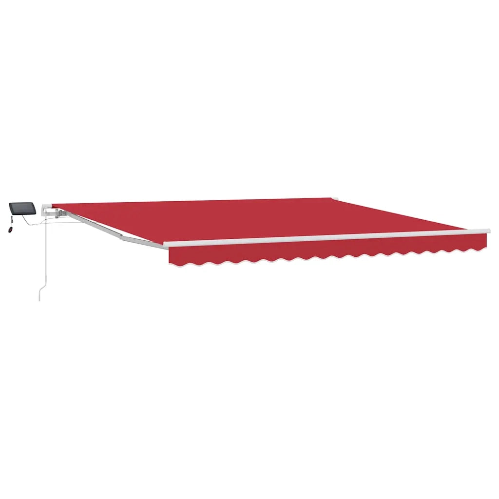 Tenda Retrattile Rosso 400 × 300 cm Tessuto e acciaio 3330688