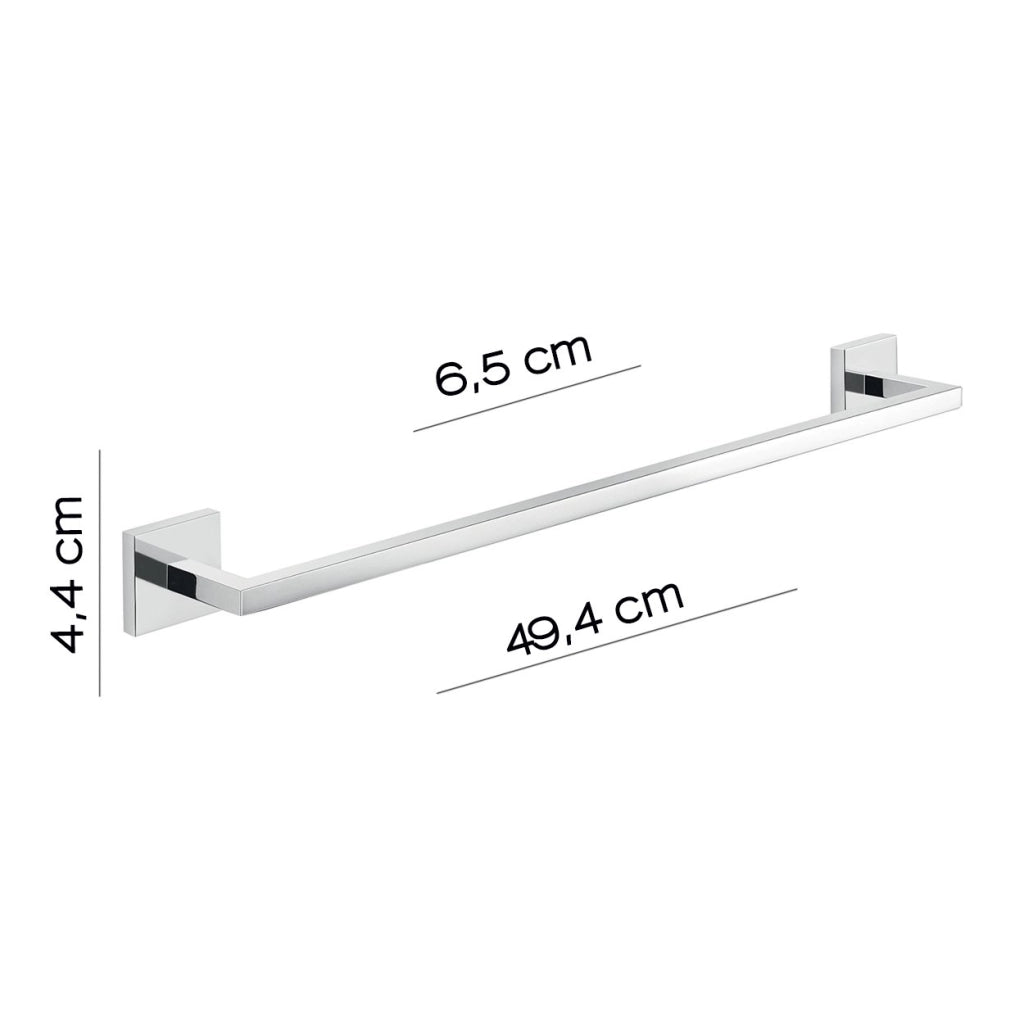 Portasalviette 50 cm in ottone, alluminio e Cromall A021-45 Gedy serie ELBA Cromato